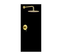 IMEX Rubinetto monocomando da incasso linea 1 via con spruzzatore ottone e zama colore oro spazzolato finitura PVD Imex-SRD038-OC
