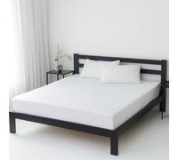 IMFAA Coprimaterasso trapuntato di protezione, extra profondo, non rumoroso, antibatterico, 50% cotone 50% poliestere Poliestere 100% poliestere Cotone, Super King-30Cm Deep