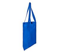 IMFAA Tote Plain Medium (40x36+60) Cm 100% Tela di Cotone Riutilizzabile Spalla / Mano Tote Shopping Bags., Blu, Medium (40x36+60)