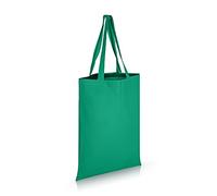 IMFAA Tote Plain Medium (40x36+60) Cm 100% Tela di Cotone Riutilizzabile Spalla / Mano Tote Shopping Bags., Verde, Medium (40x36+60)