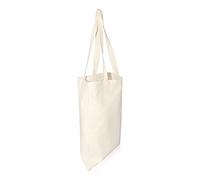 IMFAA Tote Plain Medium (40x36+60) Cm 100% Tela di Cotone Riutilizzabile Spalla / Mano Tote Shopping Bags., Naturale, Medium (40x36+60)