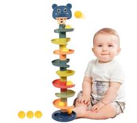 imFreienawn Ball Drop Toy for Aged 3 Months+, 9-Layer Toddler Ball Toys with 9 Balls, Safe Educational Cause And Effect Toys Interactive Pound a ToyBall Drop Toy