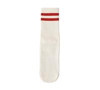 IMGASDCSD Calzini Antiscivolo, Calzini per Pilates, Barre, Women's Mid-Calf Yoga Socks Non-Slip Silicone Cotton Multicolor 36-40(White)