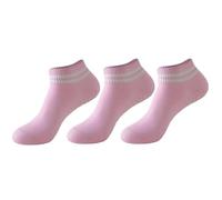 IMGASDCSD Calzini Antiscivolo, Calzini per Pilates, Barre, Yoga Socks 3 PCS Non-Slip Grip Socks for Women Multicolor Size 35-40(Pink)