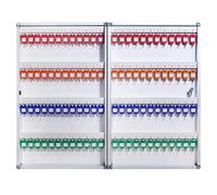 IMGASDCSD Casseforti chiave Armadietto portachiavi da parete con 96 chiavi, contenitore di sicurezza con targhette portachiavi, bianco