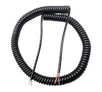 IMGASDCSD Cavi Cavo di Alimentazione a Spirale a Molla, 2 conduttori, 1,5 mm², in Rame Nudo, Resistente all'olio e all'Usura, Bobina Retrattile, Diverse Dimensioni(Stretch 2.5 Meters)