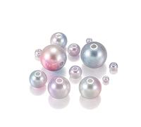 IMGASDCSD Liste di Prodotti Artigianali Perline di plastica 3-12 mm, acriliche, Perle finte Multicolori, Accessori for la creazione di Gioielli Fai da Te, Confezione da 360(2)