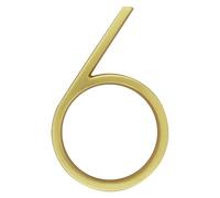 IMGASDCSD Numeri per cassetta postale 3D, 152 mm, dorato, galleggiante, moderno, numero civico per porta e indirizzo di casa, per targhe digitali da esterno, 15,2 cm, #0-9 (6)