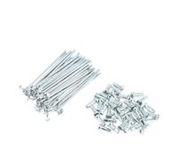 IMGASDCSD Raggi universali per biciclette, Assortimento di raggi e capezzoli for bicicletta in acciaio al carbonio zincato 12G 36 pezzi 67-247 mm(36pcs-189mm)