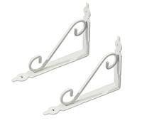 IMGASDCSD stent, Stent galleggianti 2 pezzi di supporto for mensole floreali a parete a forma di L ispessito, in ferro resistente(19x14cm/7.48x5.51in)