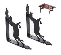 IMGASDCSD stent, Stent galleggianti 2 pezzi, staffe for mensole triangolari, supporto for mensole, staffa da parete ad angolo retto(24x19cm/9.44x7.48in)