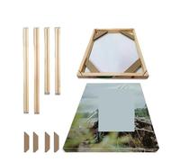 IMGASDCSD XiangLu Cornice for Foto in Legno Fai da Te, Cornice in Legno massello for Pittura, 30-120 cm x 30-100 cm, Confezione da 4(Height 90cm,Width 100cm)