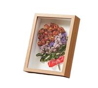 IMGASDCSD XiangLu Cornice portafoto in Legno con Scatola portaoggetti, profondità 5 cm, Multicolore, Diverse Misure, Confezione da 2(Original,8inch(20.3x20.3x5cm))