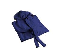 imi shop Accappatoio in Microfibra con Cappuccio, Unisex Bambini, Ultra Leggero e Assorbente, con Tasche e Cintura (IT, Età, 12 anni, 14 anni, Blu Scuro)