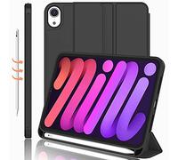 iMieet Custodia per iPad Mini 6 (8,3 pollici, modello 2021), custodia per iPad Mini di sesta generazione con portamatite [supporta la ricarica della matita di seconda generazione, custodia