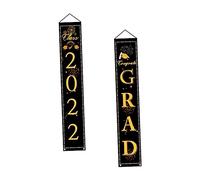IMIKEYA 1 Paio Striscione Decorativo per Laurea Banner per Porte con Design Festivo e Specifiche per Feste Ristoranti e Shopping Mall con Atmosfera Unica