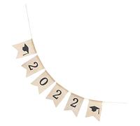 IMIKEYA 1 Set Festone Decorativo Laurea Juta Completo Bandierine per Festa Laurea Atmosfera e Facile da Riporre e Riutilizzabile Decorazioni Imperdibili per Del