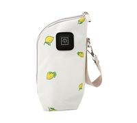 IMIKEYA 1 Set scalda biberon borsa riscaldante per la ricarica del biberon bottiglia di latte per isolato scaldabiberon portatile custodia scaldabiberon pu bianca
