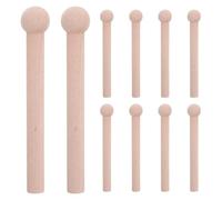 IMIKEYA 10 pezzi di accessori in legno per appendere attrezzi su pannelli forati. Ganci in legno versatili per l'uso in officina, ideali per una conservazione e un'organizzazione efficienti.