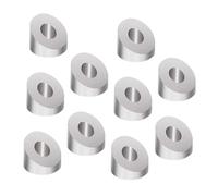 IMIKEYA 10 pezzi Kit Rondelle Smussate Acciaio Inox Gradi per Corrimano Cavo Scala e Terrazza Alta Resistenza Temperatura Facile Installazione per Progetto DIY