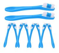 IMIKEYA 10 Pezzi Spazzolino da Denti Antiselfharm per Carceri e Psichiatrici Design Corto per Spazi Ristetti Orale