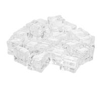 IMIKEYA 100 cubetti di Ghiaccio Finti: Ghiaccio di plastica Trasparente da 1 Pollice per Decorazioni da Bar per la casa - Oggetti di Scena di Simulazione riutilizzabili per Oggetti di Scena