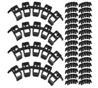 IMIKEYA 100 Pezzi Clip di Supporto Protezione e Fissaggio dei Rami Fragili per Piante Pomodori in Plastico Nero Leggero Facile da Usare per Giardino e Orto