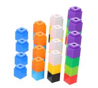 IMIKEYA 100 Pezzi cubo di calcolo matematico cubo di apprendimento Blocco puzzle conteggio del cubo che costruiscono giocattoli contare i cubi costruire giocattoli plastica