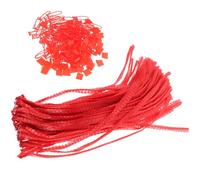 IMIKEYA 100 Pezzi Sacchetto Rete per Frutta e Verdura in Nylon Rosso | Spesa Alimentare, Resistente Agli Strappi e Traspirante, Leggero e Portatile, per Frutta e Ortaggi