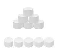 IMIKEYA 100 pezzi tappi riutilizzabili in plastica per tubi di dentifricio filettatura sottile antiscivolo coperchi bianchi a prova di perdite per dispenser da bagno viaggio e uso