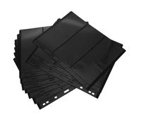 IMIKEYA 10pezzi Album per Francobolli Pagine Interne Tre Righe Raccoglitore per Collezionisti Fogli Mobili Fronte-Retro per Conservazione Francobolli per Collezioni di