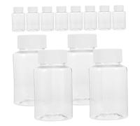 IMIKEYA 12 Bottiglie per Medicinali da Viaggio con Sigillante Contenitori Trasparenti per Capsule e Farmaci Organizer Portatile per Conservazione