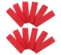 IMIKEYA 12 Pezzi Sacchetti per Ghiaccioli Riutilizzabili in Neoprene Rosso, Facili da Trasportare e Conservare, per Barbecue in Giardino e Concerti
