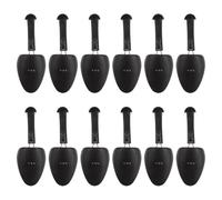 IMIKEYA 12 Tendiscarpe Regolabili in Plastica Nera per Uomo - Set da 12 Pezzi Espansore e Supporto per Stivali, Forme Modellanti per Scarpe Sportive e Formali, per Viaggi e Mantenimento