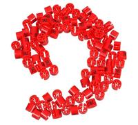 IMIKEYA 120 Pezzi Marcatori per Etichette delle Taglie in Plastica Resistente, Anelli di Dimensionamento Colorati per Appendiabiti, per Organizzazione e Gestione Inventario in Negozi