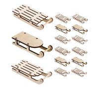 IMIKEYA 15 Pezzi Ornamenti di Natale Miniatura per Artigianato DIY Decorazione per Tavolo e Casa delle Bambole