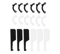IMIKEYA 18 pezzi di inserti modellanti nasali invisibili per sollevare e modellare il ponte nasale clip correttori comodi e traspiranti colori nero e bianco taglia S/M/L