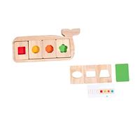 IMIKEYA 1set Educativo Per Riconoscimento Dei Puzzle Per Sviluppare Cognizione e Coordinazione Mano- Interattivo Per Genitori e