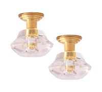 IMIKEYA 2 pezzi 1:12 Luci Per Casa Delle Bambole Simulazione Miniatura Lampada Da Soffitto Accessori Decorativi Di Illuminazione Per Bambole