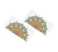 IMIKEYA 2 Pezzi Adesivi Murali Mandala Autoadesivi in Pvc, Facili da Staccare, Decorazioni Delicate per Finestra e Camera da Letto
