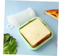 IMIKEYA 2 Pezzi Contenitori Sandwich in Riutilizzabili con Ermetico Scatole Pranzo Antigoccia per e Casa per Snack e Pane Toast