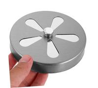 IMIKEYA 2 Pezzi Copertura Della Griglia Del Ferito Prese D'aria Copertura Di Sfiato in Acciaio Inossidabile Vento Air Silver