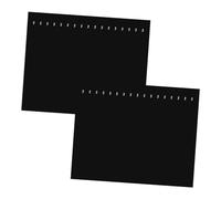 IMIKEYA 2 pezzi Espositore per gioielli con ganci organizer per collane e vassoio per accessori supporto e impilabile per vanità di unità nere