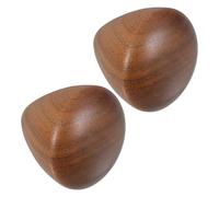 IMIKEYA 2 Pezzi Manico per Macinacaffè Manuale in Legno di Noce, Impugnatura Ergonomica Foro da 6 Mm, Ricambio per Macina Spezie e Tritacaffè, Accessorio per Macinini Manuali da Cucina