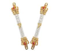 IMIKEYA 2 Pezzi Mezuzah Decorativa con Scrittura Ebraica Design per Benedicente Giudaico Adatta per Cerimonie Religiose e Riscoprire