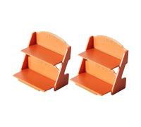 IMIKEYA 2 Pezzi Mini mobili da fiore mobili per bambole mini scaffale del display miniature di fioriere mobili da scaffale in miniatura Mini modelli di mobili mini porta fiori pp Arancia