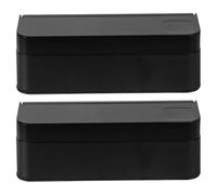 IMIKEYA 2 Pezzi Portamonete per Auto Cilindrico Nero in Pp, Organizzatore | Piccole Monete e Oggetti Sciolti, per Auto e Soste al Casello, Stile Semplice e Chic