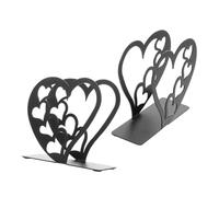 IMIKEYA 2 pezzi portatovaglioli in metallo nero a forma di cuore porta tovaglioli e stabile per cucina bagno e sala da pranzo di unità per l'organizzazione della tavola