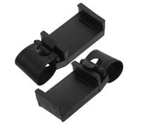 IMIKEYA 2 pezzi Supporto per telefono cellulare regolabile per volante auto Montaggio rapido senza attrezzi Supporto di fissaggio sicuro per navigazione e chiamate di unità nere