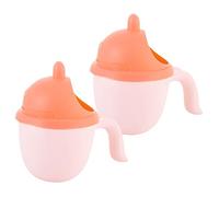 IMIKEYA 2 Pezzi Tazza da Bagno per Design Cartoni Animati per Risciacquo Shampoo Sicura e Evita Contatto Occhi Durante Bagnetto Facile da Usare e Maneggevole